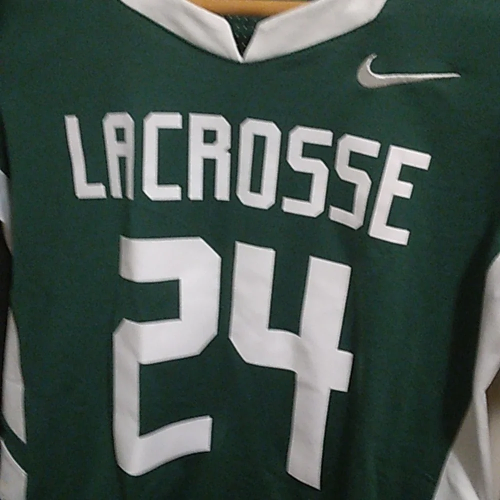 Girls Nike Dri-Fit Green Lacrosse Jersey NWT